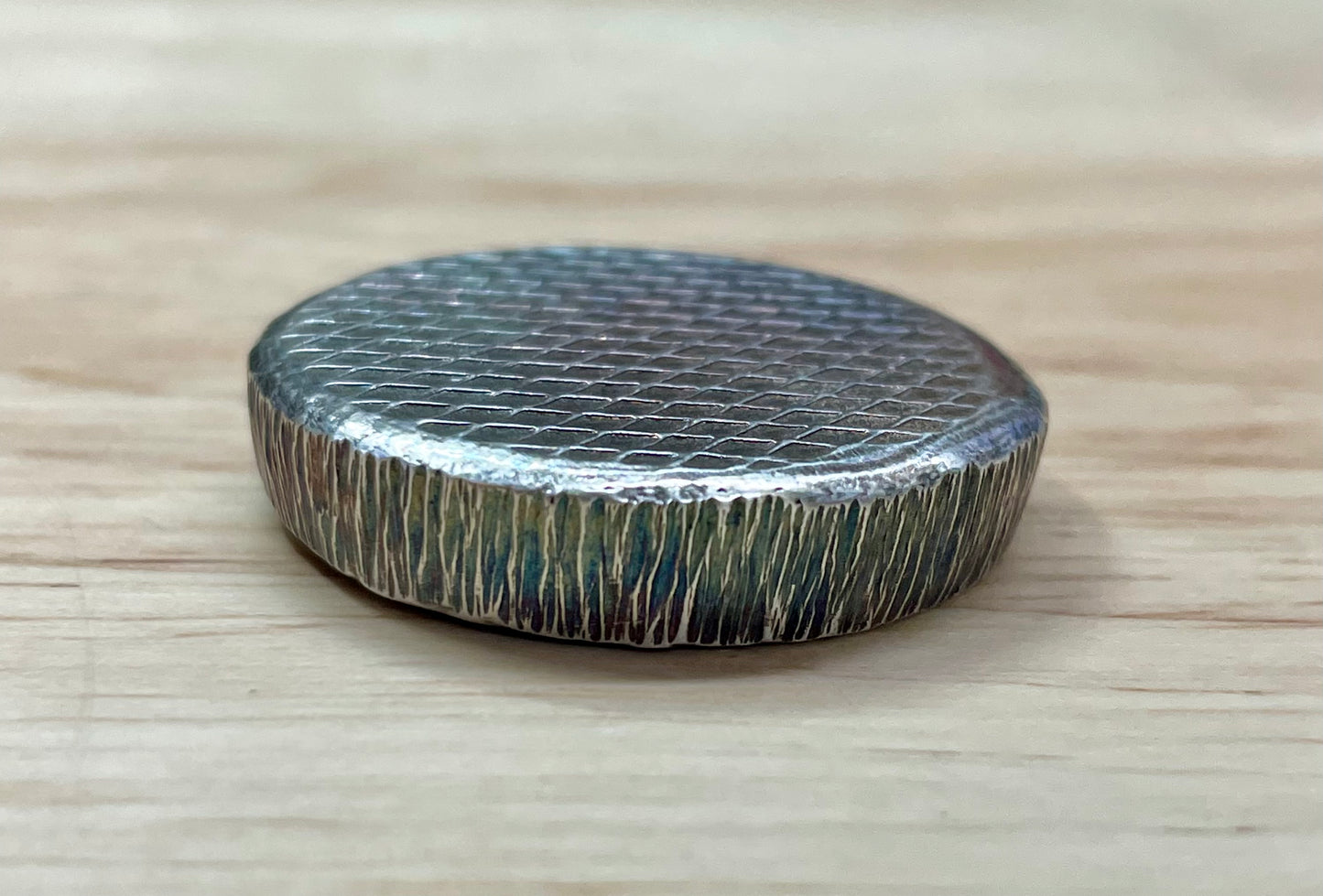 1.6oz .999 Silver Antiqued and Toned Mesh Round